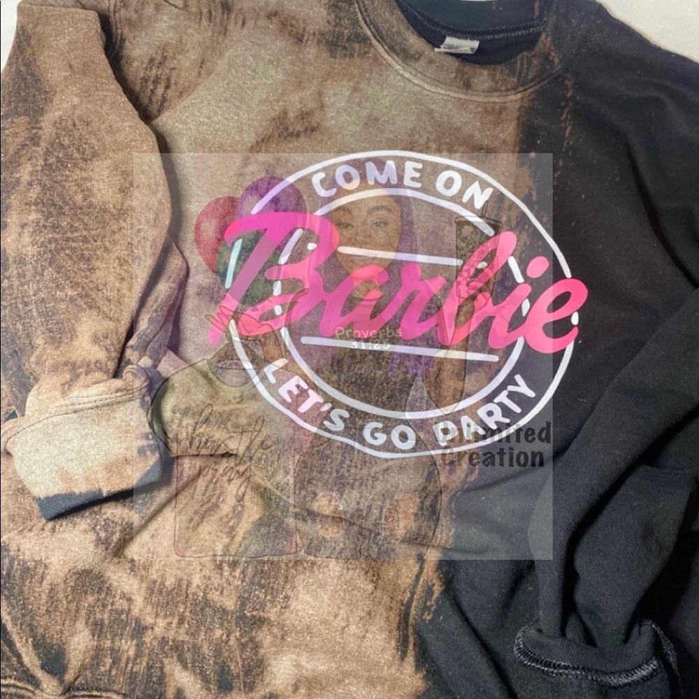 Sweatshirt bleached Barbie